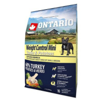 Ontario Mini Weight Control Turkey & Potatoes 2,25 kg