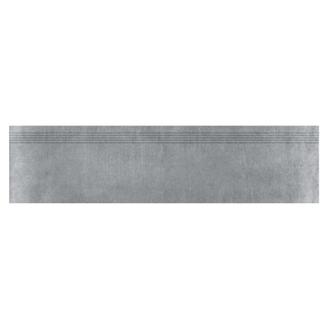 Schodovka Rako Rebel tmavě šedá 30x120 cm mat DCPVF742.1
