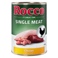 Rocco Single Meat konzervy, 6 x 400 g - 5 + 1 zdarma - kuřecí