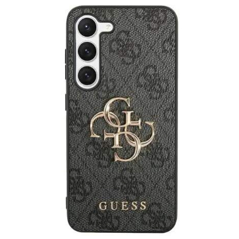 Guess hard silikonový obal Samsung Galaxy S24 5G black 4G Big Metal Logo