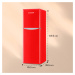 Klarstein Monroe XL Red kombinovaná chladnička s mrazničkou, 97/39 l, a +, retrolook, červená ba
