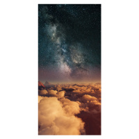 Fotografie Astrophotography picture of 3D landscape with milky way on the night sky., Javier Par