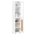 vidaXL Skříň highboard bílá 34,5 x 34 x 180 cm kompozitní dřevo