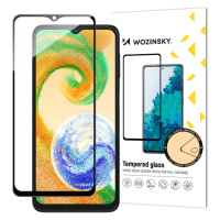 Wozinsky Full Glue Tvrzené sklo Samsung Galaxy A04s 9H Celoplošné tvrzené sklo s černým rámečkem