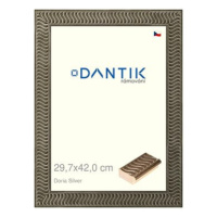 DANTIK rámeček 29,7 × 42, Doria Silver plexi čiré