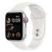 Apple Watch SE 2022 Cellular, 40mm Silver Aluminium CaSE 2022 with White Sport Band MNPP3CS/A - 