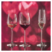 Dekorant svatby Svatební sklenice na červené víno Romance simple s kamínky Swarovski 330ml 2KS