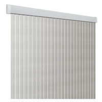 Dveřní závěs Band Lux barva stříbrná/bílá rozměr (š x v) 60 × 190 cm