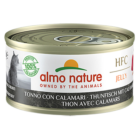 Almo Nature HFC Natural 12 x 70 g výhodné balení - tuňák s kalamáry v želé Almo Nature Holistic