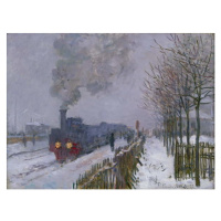 Obrazová reprodukce Train in the Snow or The Locomotive, 1875, Claude Monet, 40 × 30 cm