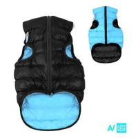 AiryVest bunda pro psy černá/modrá XS 22