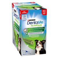 Purina Dentalife pamlsky 3 x balení - 2 + 1 zdarma - Dentalife Active Fresh pro střední psy 3 x 