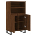 vidaXL Skříň highboard hnědý dub 60 x 36 x 110 cm kompozitní dřevo