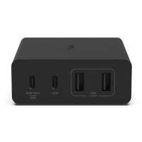 Belkin Boost Charge PRO 108W 4-Ports USB GaN Desktop Charger (Dual C and Dual A) and 2m Cord, Bl