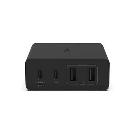 Belkin Boost Charge PRO 108W 4-Ports USB GaN Desktop Charger (Dual C and Dual A) and 2m Cord, Bl