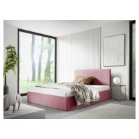 Eka Čalouněná postel SMART 160x200 cm Barva látky Trinity: (2319) Světlá růžová, Úložný prostor: