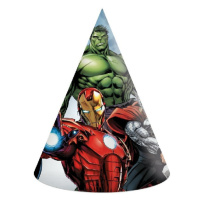 Čepičky papírové Avengers Marvel, 6 ks