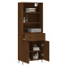 vidaXL Skříň highboard hnědý dub 69,5 x 34 x 180 cm kompozitní dřevo