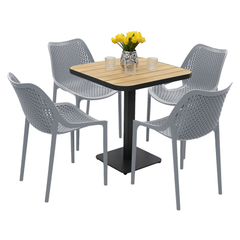 Zahradní sestava DUBLIN/CAPRI 1+4 (různé barvy) červená