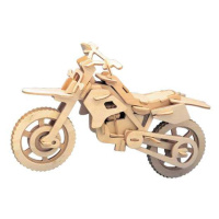 Woodcraft construction kit Woodcraft Dřevěné 3D puzzle motorka terénní