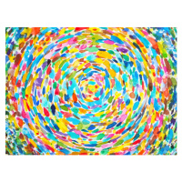 Ilustrace abstract colorful spiral artwork spiritual imagine, Benjavisa, 40 × 30 cm