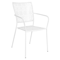 NANCY Židle s područkami - bílá