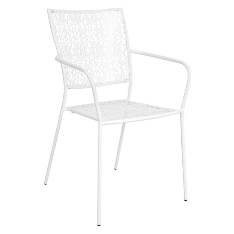 NANCY Židle s područkami - bílá