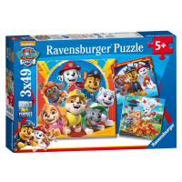 Ravensburger Puzzle 050482 Tlapková patrola Hrátky v listí 3x49 dílků