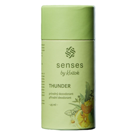 Kvitok Tuhý deodorant Senses - Thunder 45 ml