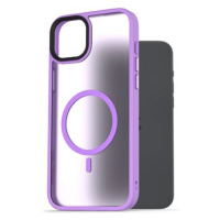 AlzaGuard Matte Case Compatible with MagSafe pro iPhone 15 Plus světle fialový