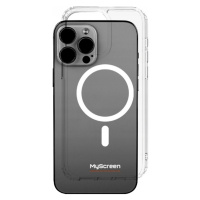 Silný pouzdro MyScreen Case s MagSafe pro iPhone 15 Pro Max, transparentní case