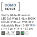 NOVA LUCE venkovní nástěnné svítidlo COMO bílý hliník LED 2x3W 3000K 220-240V nastavitelný úhel 