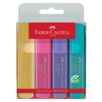 Zvýrazňovač Faber-Castell Textliner Pastel, 4 ks