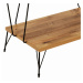 Přístavný stolek LAZANDO borovice/černá