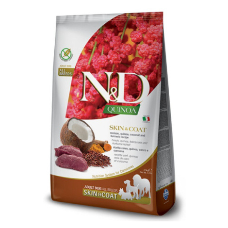 N & D GF Quinoa DOG Skin & Coat Venison & Coconut 2,5kg N&D