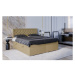 Čalouněná postel Chloe 120x200, béžová, vč. matrace a topperu