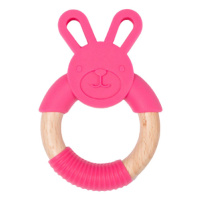 BO JUNGLE Kousátko B-Teether Animal Wood Pink Rabbit