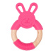 BO JUNGLE Kousátko B-Teether Animal Wood Pink Rabbit