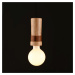 ACA Lighting závěsné svítidlo 1XE27 dřevo + kůže D6XH120CM MEMPHIS OD7821P6