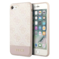 Kryt Guess iPhone 7 / 8 / SE 2020 / 2022 pink hard case 4G Stripe Collection (GUHCI8G4GLPI)