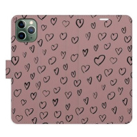 iSaprio Flip pouzdro Heart Dark 02 pro iPhone 11 Pro