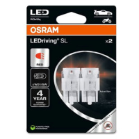 OSRAM LEDriving SL W21/5W Červená 12V dva kusy v balení