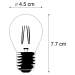 E27 stmívatelná LED lampa P45 goldline 3,5W 250lm 2100K