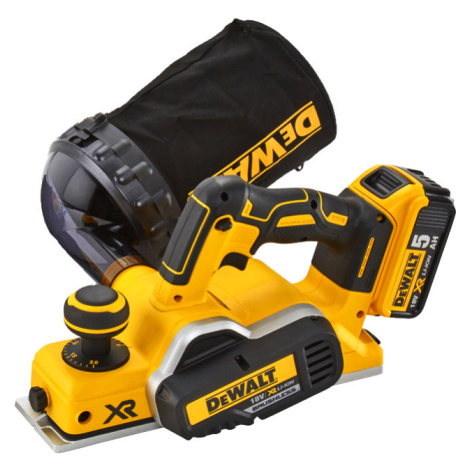 DeWALT DCP580P2 (2x5Ah) 18V XR akumulátorový hoblík – vhodné na tvrdé dřevo