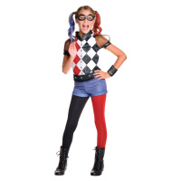 Rubies Dětský kostým - Harley Quinn DC Comics DELUXE Velikost - děti: M