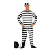 Kostým Vězeň - Trestanec - Zločinec - vel. L (52-54)