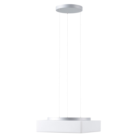 OSMONT LIN71402 LINA LE7 závěsné skleněné svítidlo stříbrná / bílá IP40 3000/4000 K 33W LED DALI