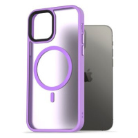 AlzaGuard Matte Case Compatible with MagSafe pro iPhone 12 / 12 Pro světle fialový