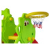mamido Dětská houpačka skluzavka basketbalový koš 3v1 dinosaurus
