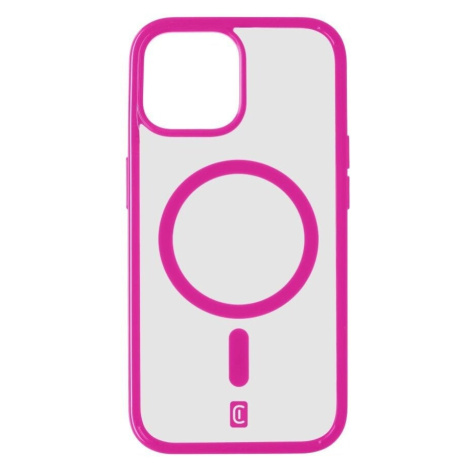 Cellularline zadní kryt Pop Mag s podporou Magsafe pro Apple iPhone 15 Plus, čirá/růžová - POPMA